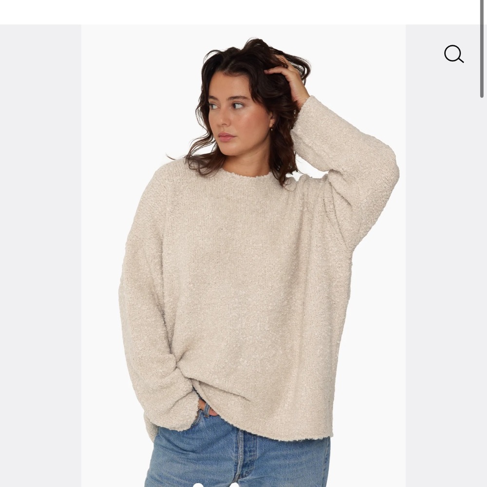 Set Active Boucle OVERSIZED CREWNECK SWEATER - sold out online
